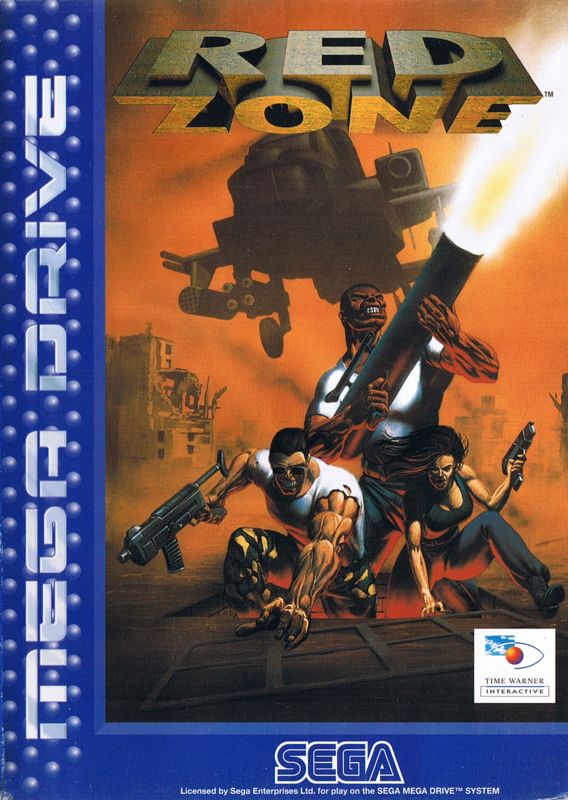 Red Zone box art for Sega Mega Drive